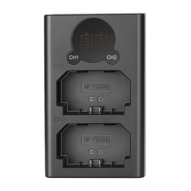 NEEWER DL-FZ100 Dual Battery Charger for NP-FZ100-S Batteries